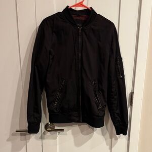 Zara Black Bomber Jacket